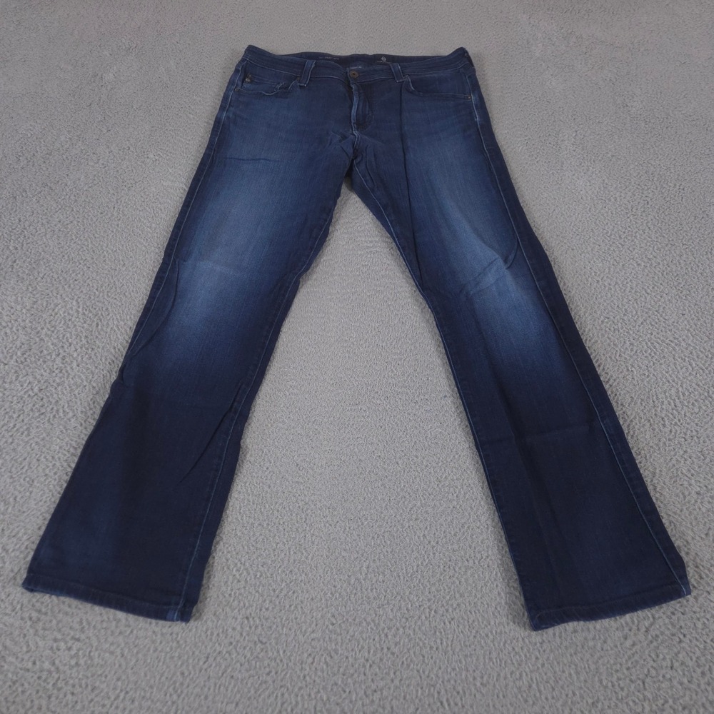 AG Adriano Goldschmied Jeans Mens 32x34 Blue The Graduate Viscose Blend Tailored